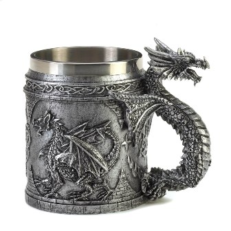 57070302 Stainless Steel Dragon Mug