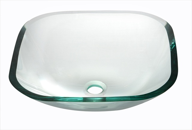 Dawn Kitchen Gvb84001 Tempered Glass Wash Basin-square Shape