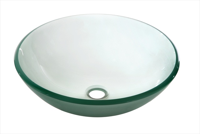 Dawn Kitchen Gvb84007fd Tempered Glass Wash Basin-round Shape, Frosted Color