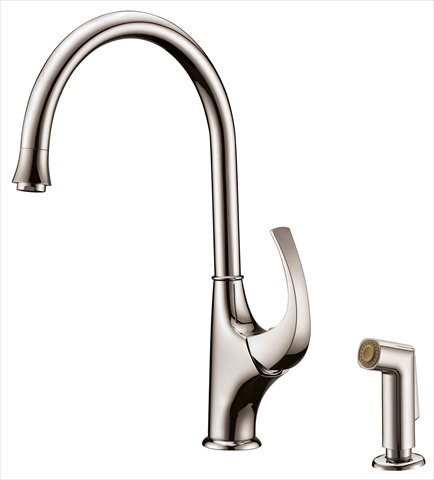 Dawn Kitchen Ab04 3276bn Single-lever Brushed Nickel Kitchen Faucet With Side-spray
