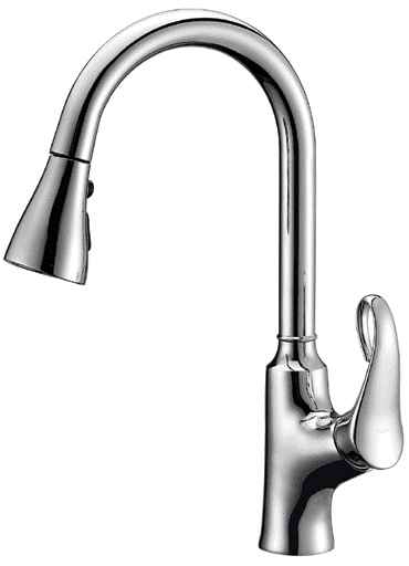 Dawn Kitchen Ab06 3292c Single-lever Chrome Pull-out Kitchen Faucet