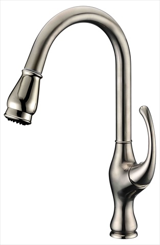 Dawn Kitchen Ab08 3157bn Single-lever Brushed Nickel Pull-out Kitchen Faucet