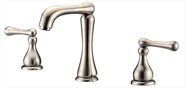 Dawn Kitchen Ab08 1155bn 2-handle Widespread Brushed Nickel Lavatory Faucet For 8 In. Centers With Pull Rod Drain