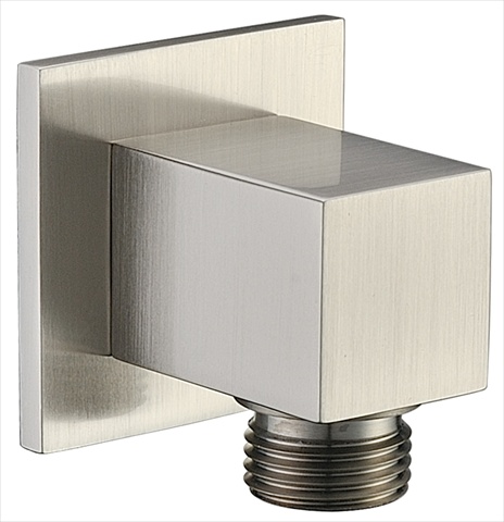 Dawn Kitchen Wca050400 Shower Wall Mount Supply Square Elbow, Brushed Nickel