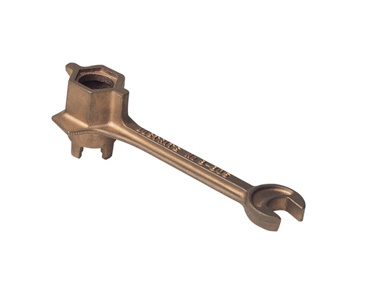 Justrite 08805 Drum Plug Wrench-85-5-5-5 Brass