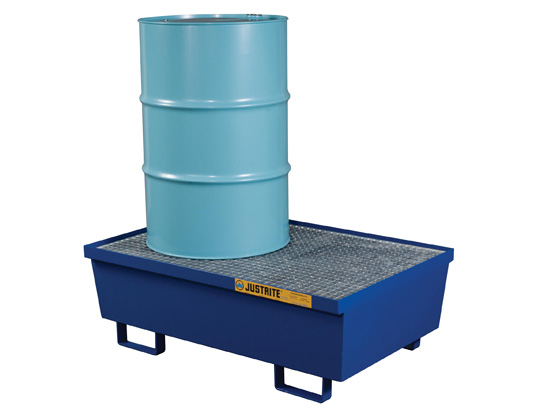 Justrite 28610 2 Drum Pallet Steel Blue