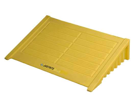 Justrite 28620 4 Drum Square Pallet Ramp Yellow