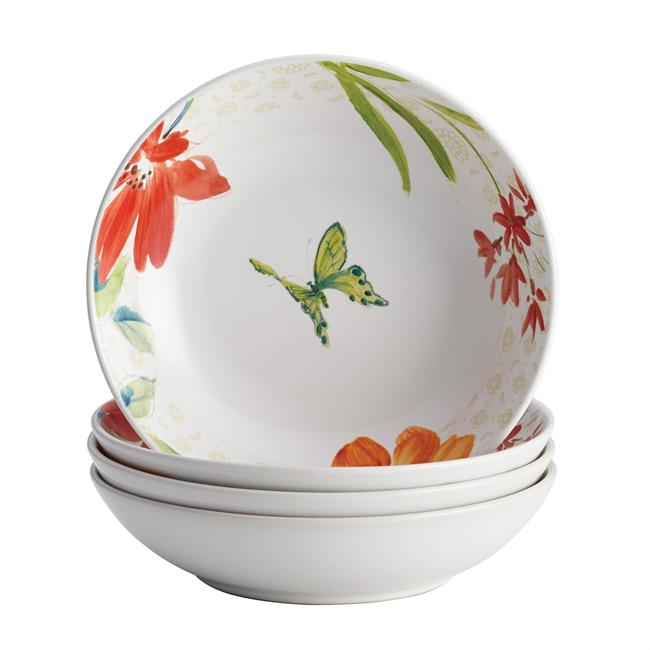 51928 Dinnerware Al Fresco Porcelain Stoneware 4-piece Fruit Bowl Set