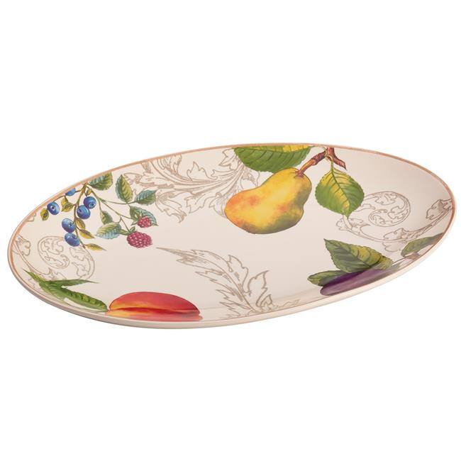 54183 Stoneware 8.75 X 13 In. Oval Platter