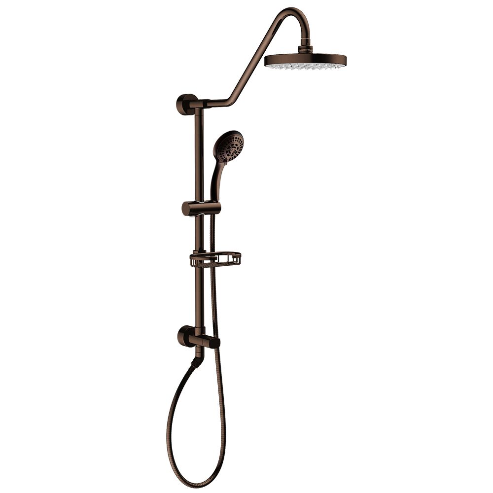 Kauai Retro-fit Rain Shower System With Handshower & Adjustable Slide Bar, Oil-rubbed Bronze Finish