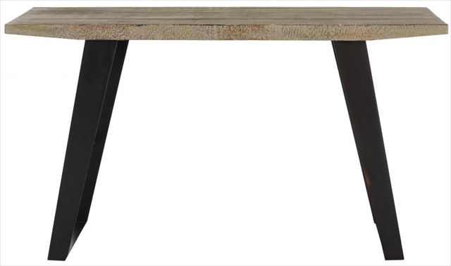 Amh4131a Waldo Console Table With Black Brushed - Natural
