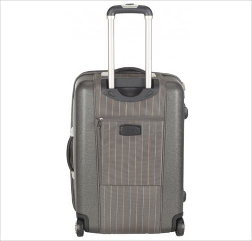 Lts1001a1 20 In. Oneonta Carry On Luggage - Grey Stripe