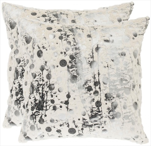 PIL154A-2222-SET2 Oscar 22-Inch White Frost Decorative Pillows, Set Of 2