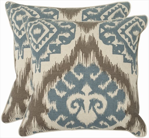 PIL839B-1818-SET2 Josh 18-Inch Powder Blue Decorative Pillows, Set Of 2