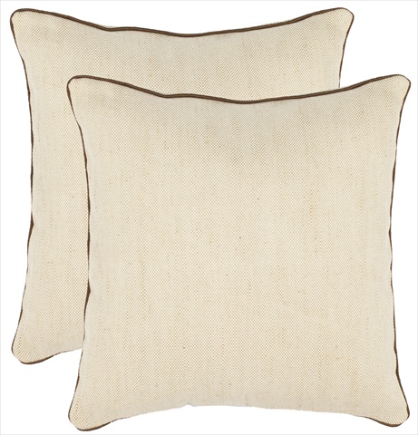 PIL851A-1818-SET2 Isla 18-Inch Wheat Decorative Pillows, Set Of 2