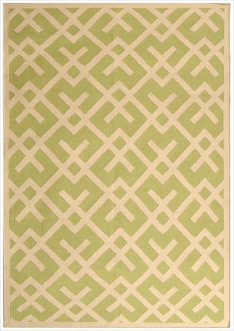 Dhu552a-6 6 Ft. X 9 Ft. Medium Rectangle Contemporary Dhurries Light Green & Ivory Flatweave Rug
