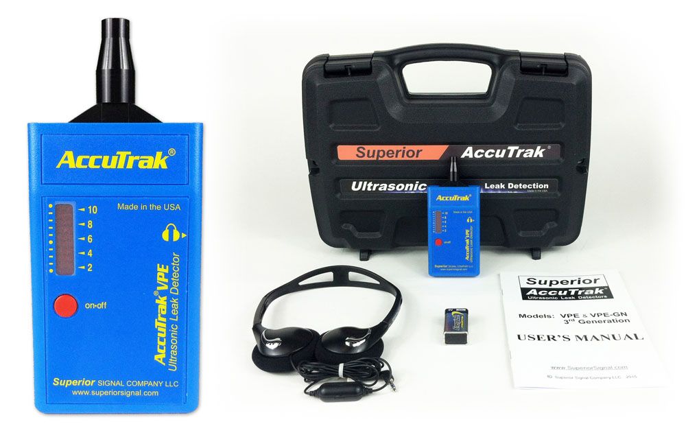 Vpe Accutrak Ultrasonic Leak Detector Standard Kit