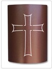 Cs-cc-019 Copper Canyon Cross Sconce. Jelly Jar Light Fixture Included