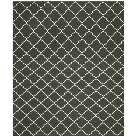 Dhu204a-8 8 Ft. X 10 Ft. Large Rectangle Contemporary Dhurries, Chocolate And Ivory, Flatweave Rug