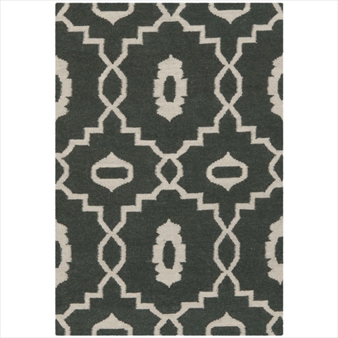 Dhu205c-3 3 Ft. X 5 Ft. Small Rectangle Contemporary Dhurries, Chocolate And Ivory, Flatweave Rug