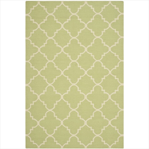 Dhu554a-10 10 Ft. X 14 Ft. Large Rectangle Contemporary Dhurries, Light Green And Ivory, Flatweave Rug