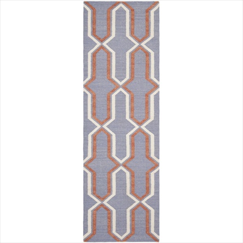 Dhu559a-26 2 Ft. -6 In. X 6 Ft. Runner Contemporary Dhurries, Purple And Multi, Flatweave Rug