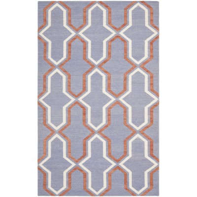 Dhu559a-3 3 Ft. X 5 Ft. Small Rectangle Contemporary Dhurries, Purple And Multi, Flatweave Rug
