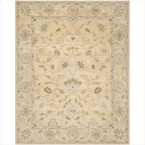Wyd205a-8 8 X 10 Ft. Large Rectangle Contemporary Wyndham Light Gold & Light Gold Hand Tufted Rug