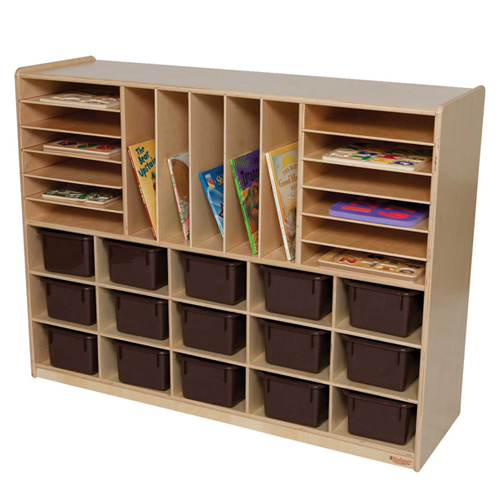14002 Multi-storage With 15 Brown Trays
