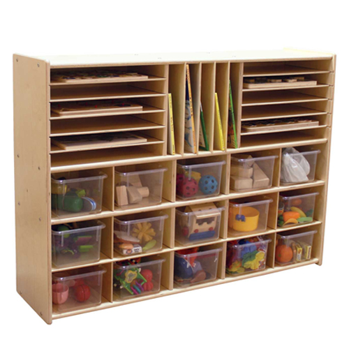 C14001f Multi-storage With 15 Translucent Trays, 33.87 In. H, Assembled