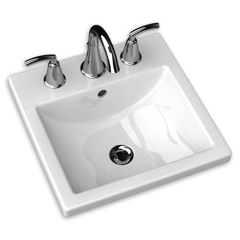 0642001.020 Studio Carre Countertop Sink - White
