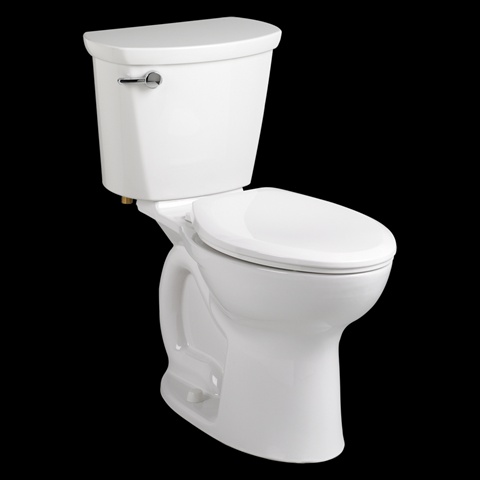 215ba105.020 Cadet Pro Right Height Round Front Toilet 12 In. With Right Hand Trip Lever - White