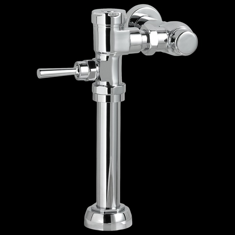6045051.002 Flowise Exposed Manual Flushometer For 0.75 In. Top Spud Urinals - Polished Chrome
