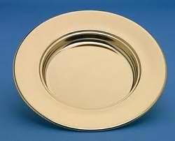 921883 10 In. Communion Brasstone Bread Plate