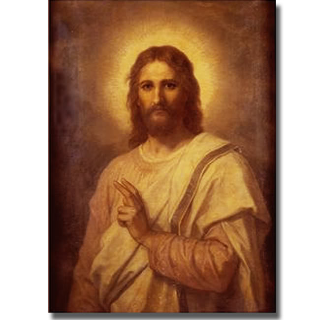 1620698s The Lord S Image By Hofmann Premium Stretched Canvas Wall Art