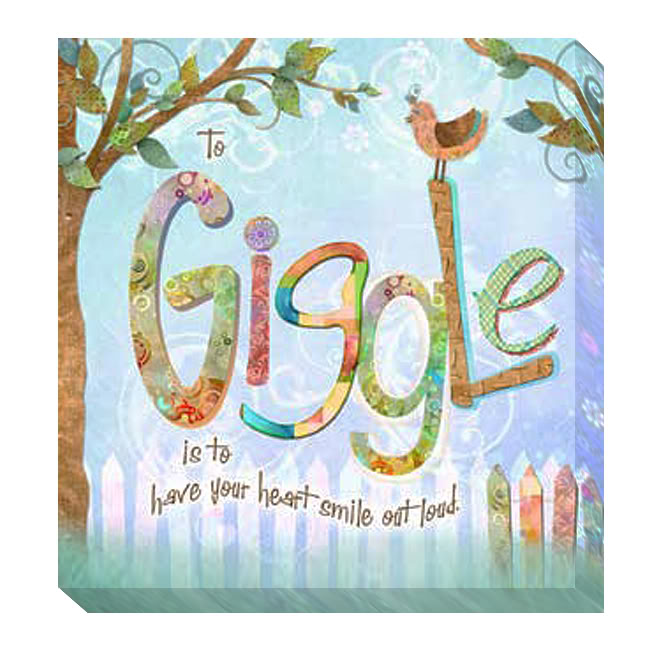 1212709g Giggle By Connie Haley Premium Gallery-wrapped Canvas Giclee Wall Art