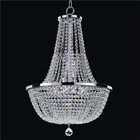 630ad19sp-7c Synergy 19 In. Traditional Empire Crystal Chandelier