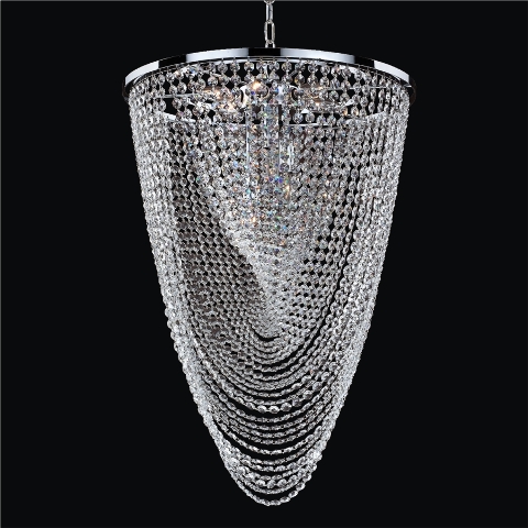 655ad19sp-7c Oasis 19 In. Traditional Crystal Chandelier