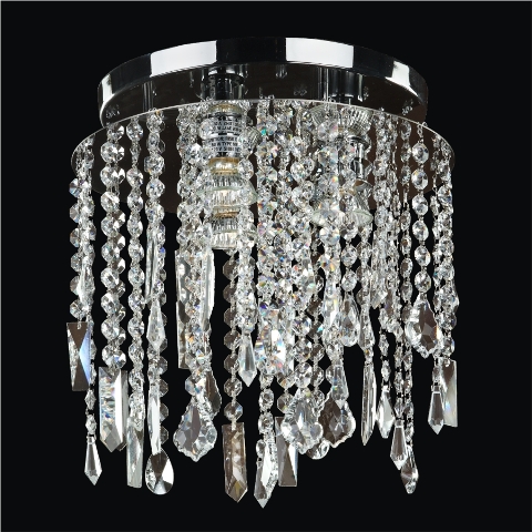 577mc3lsp_7c Divine Ice 12 In. Contemporary Crystal Flush Mount