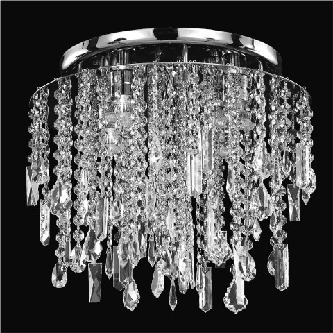 577mc4lsp_7c Divine Ice 15 In. Contemporary Crystal Flush Mount