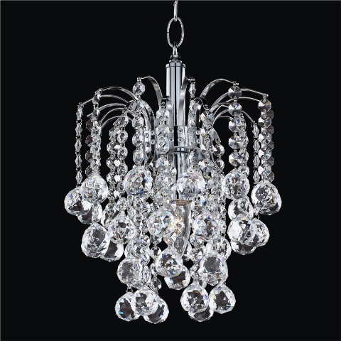 532fd9sp-7c Cascade 9 In. Traditional Crystal Pendant