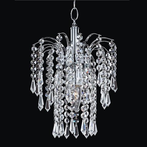532td9sp-7c Cascade 9 In. Traditional Crystal Pendant
