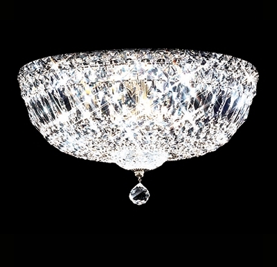 40214s22 Impact Flush Mount Collection Silver Ceiling Chandelier