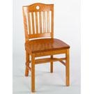 3642up-n-american Beauty Port Chair With Upholstered Seat Natural Frame