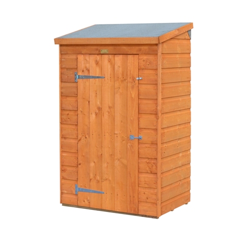 Minist Mini Store Lockable Wooden Outdoor And Garden Storage Bench, Honey-brown Finish
