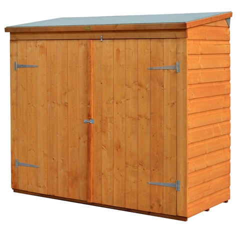 Ws1881h Allstore Wooden Outdoor Garden Lockable Storage Unit With Double Doors, Honey-brown Finish