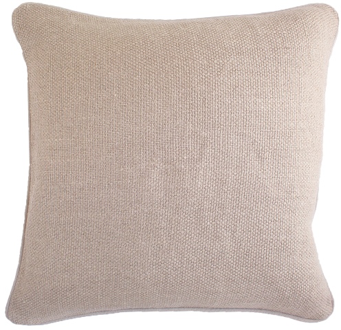 C895 Natural Linen Basket Weave Pillow, Natural