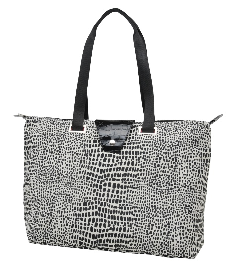 Joann Marrie Designs Hambdl Hampton Bag -black Dot Leopard, Pack Of 2
