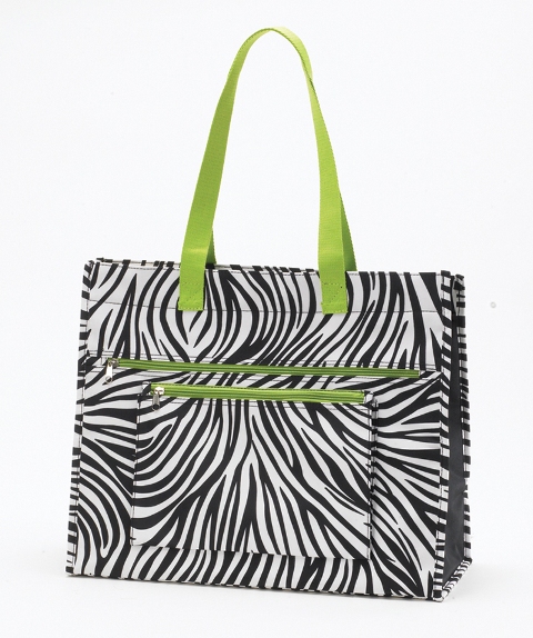 Joann Marrie Designs Nptzep Insulated Tote Bag - Zebra, Pack Of 2