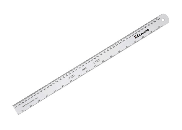 Kapro 36 In. Aluminum Ruler With Conversion Tables With English & Metric Graduations 0.06